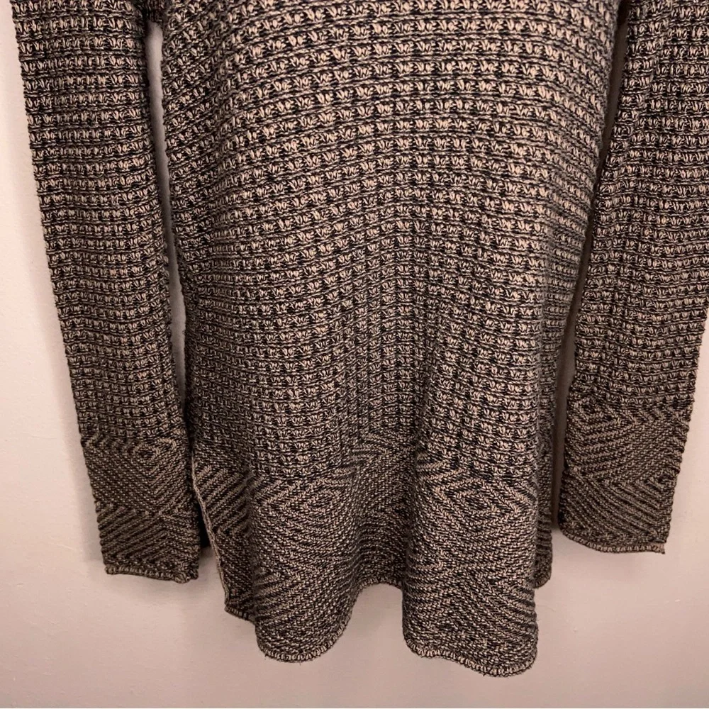 Small Eight Eight Eight Brown Cowl Neck Long Sleeve Sweater Cotton Knit
